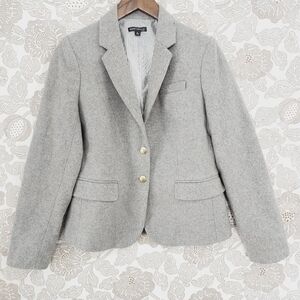 J. Crew Mercantile Wool Blend Gray Blazer Women's 6